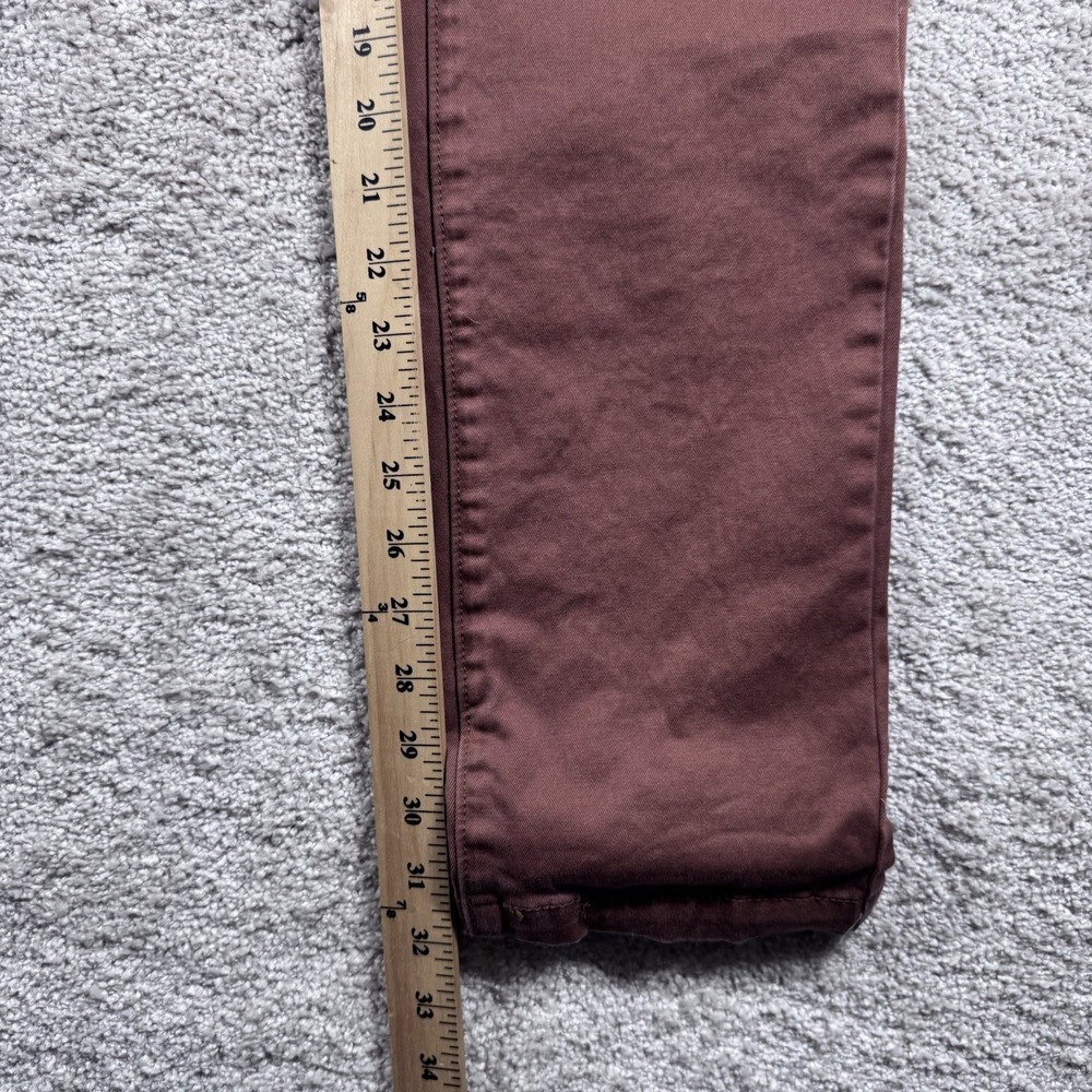 Levi Strauss & Co. Mens Chino‎ Pants Straight Leg Pockets Size 30x32 Burgandy - Picture 10 of 10